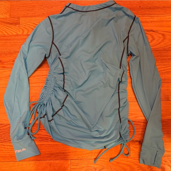 Turquoise swim rash guard - Picture 2 of 2